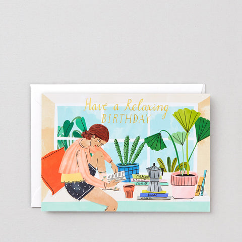 " Relaxing Birthday " Card