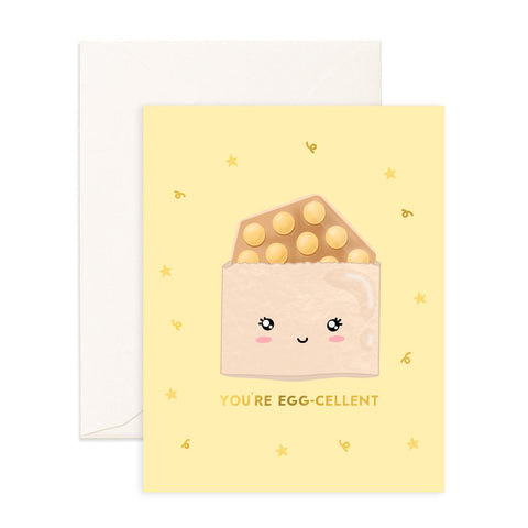 You're EGGcellent- Greeting Card