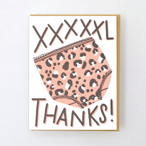 'XXXXXL Thanks' Card