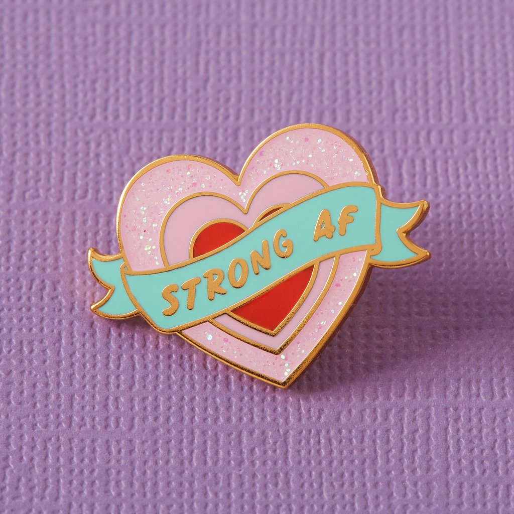 Strong AF Enamel Pin