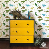 Dinosaurs Wall Stencil