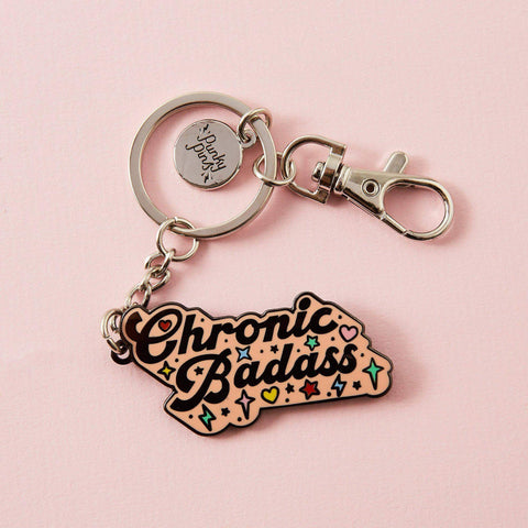 " Chronic Badass " Enamel Keyring