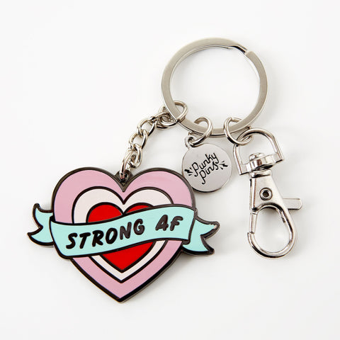 Strong AF Enamel Keyring